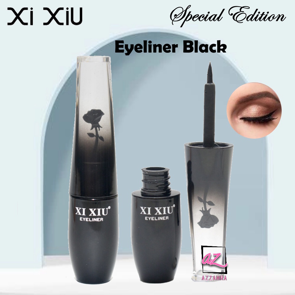 XI XIU Special Edition Eyeliner Black - 6ml [Waterproof, Hitam Pekat]