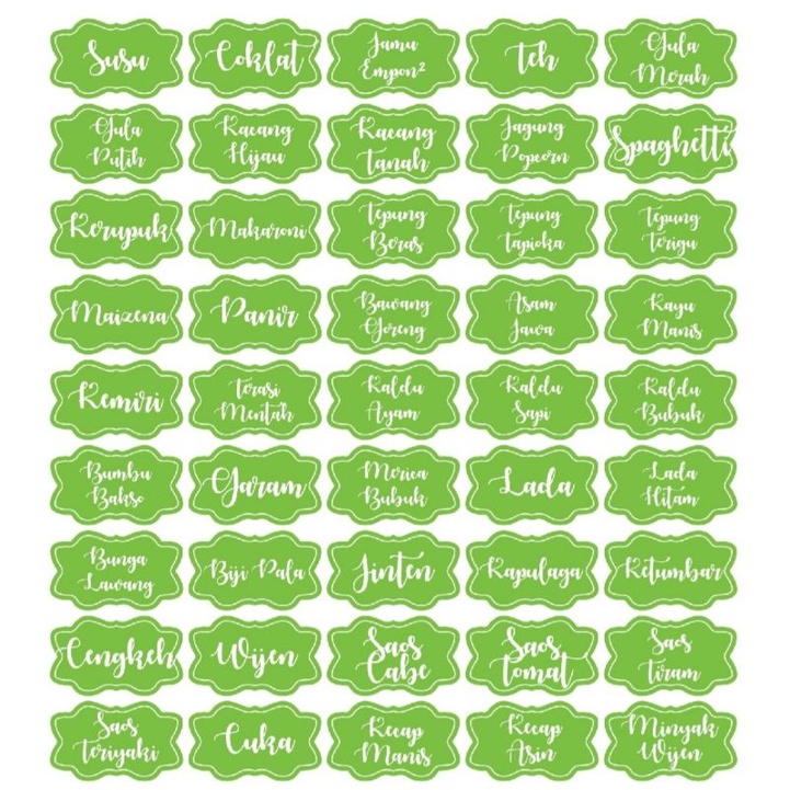 STIKER BUMBU DAUR - LABEL BUMBU ANTI AIR