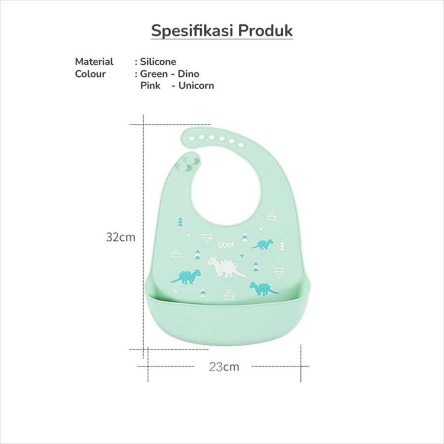 BBET Silicone Bib Adjustable / Celemek Bayi