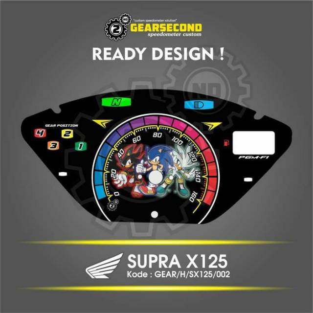 Ready desain panel speedometer custom supra x 125
