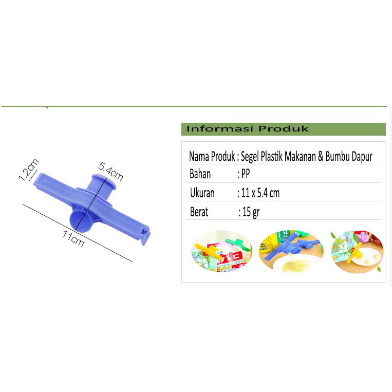 Klip Segel Makanan Bumbu Dapur Klip Segel Plastik Serbaguna