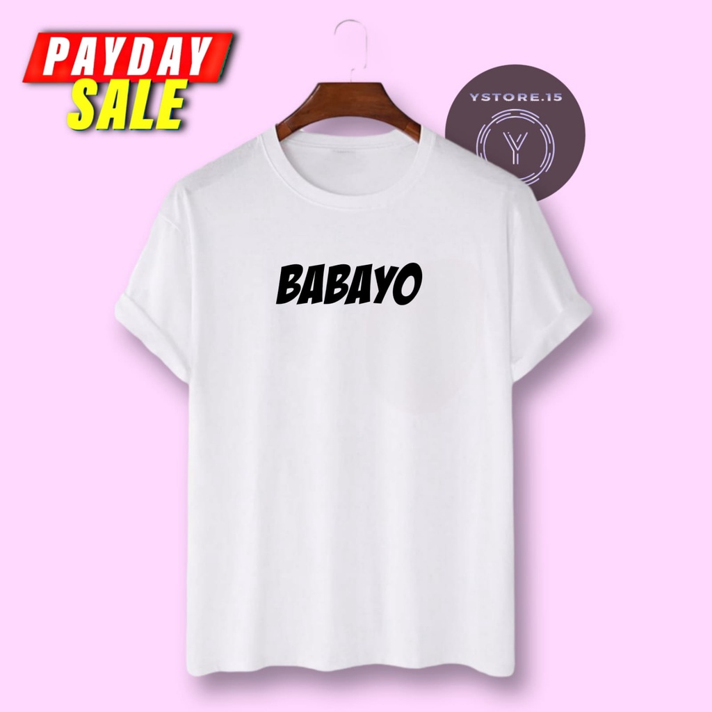 Kaos Distro Motif BABAYO  / Sablon Polyflex / Baju Pria Wanita Distro Keren Murah / Unisex T-Shirt M