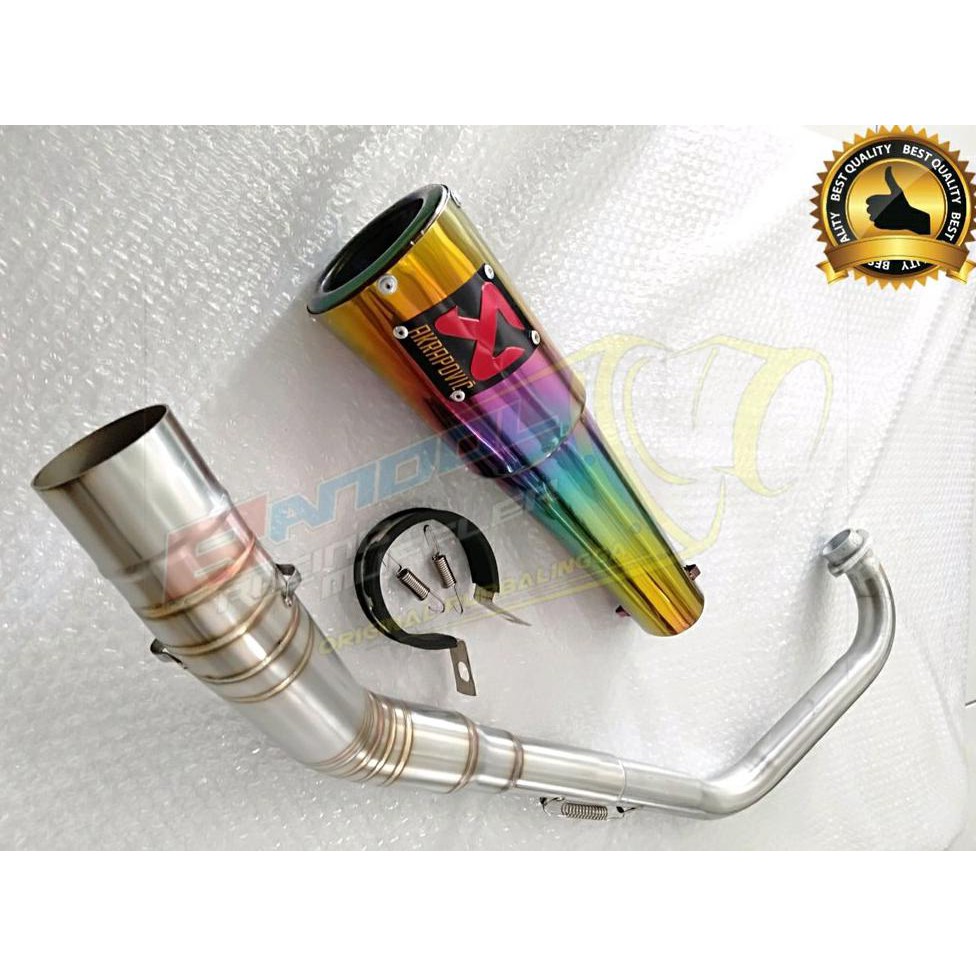 Knalpot Racing Akrapovic Pelangi Satria Fu