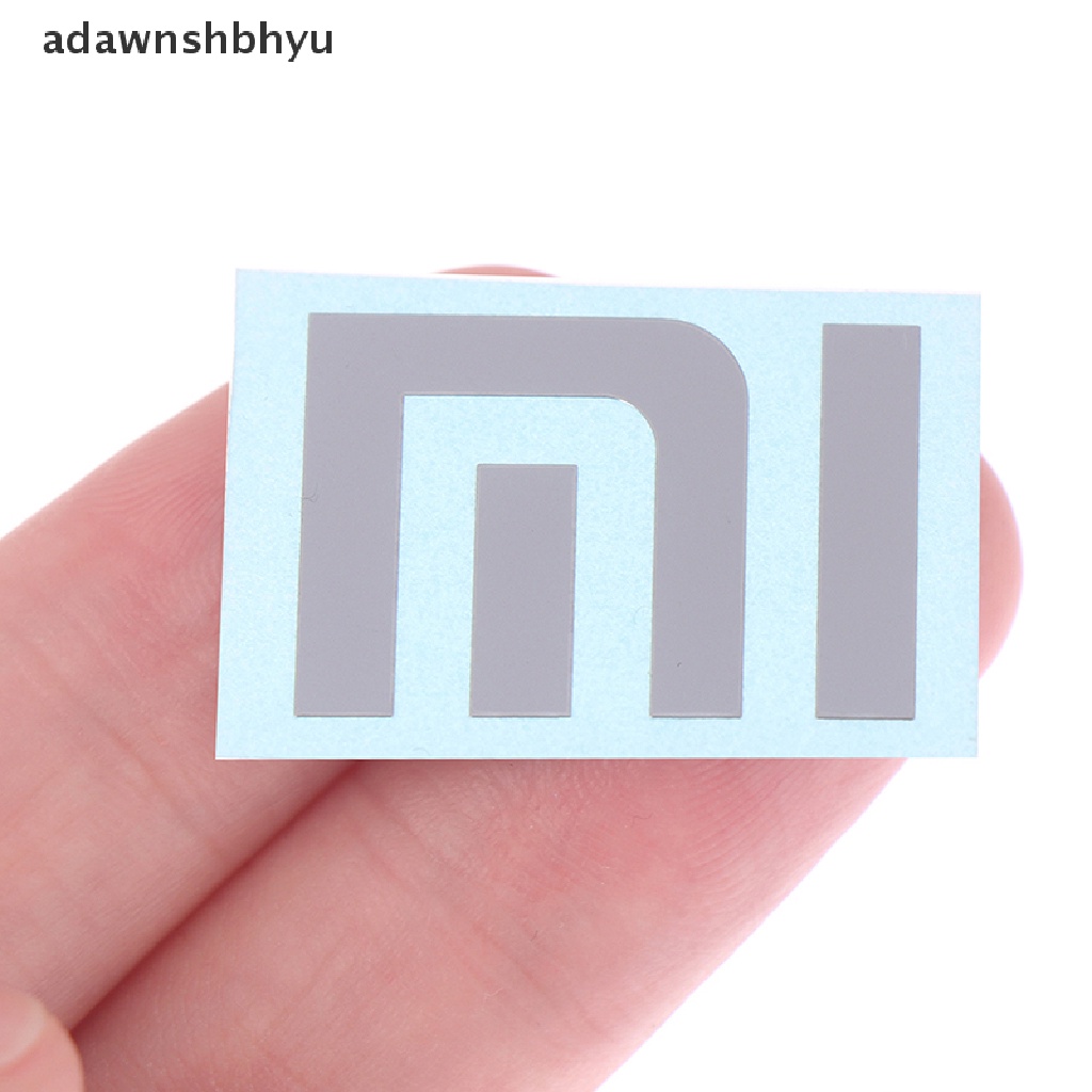 Stiker Logo adawnshbhyu Bahan Metal Warna Silver Untuk Laptop / Handphone Xiaomi MI