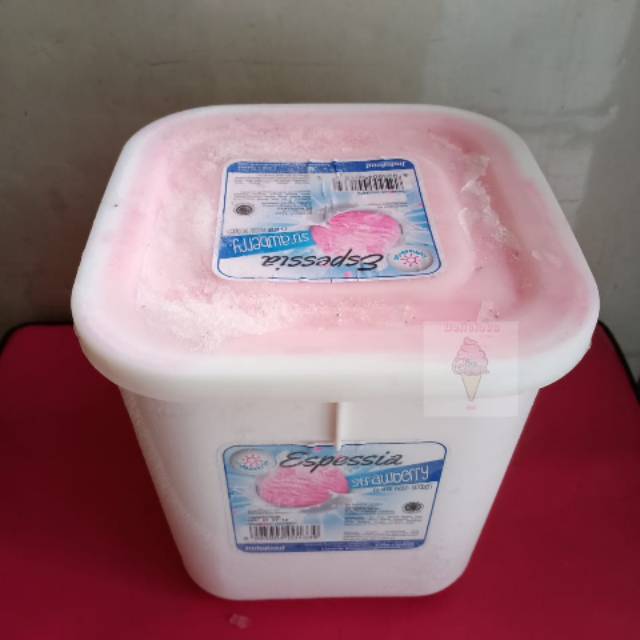 

Ice Cream Strawbarry 8 Liter - Es Krim Strawbarry Indoeskrim 8 liter