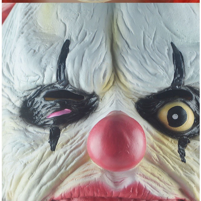 TOL-12 topeng latex karet full head kepala badut clown halloweeen mask