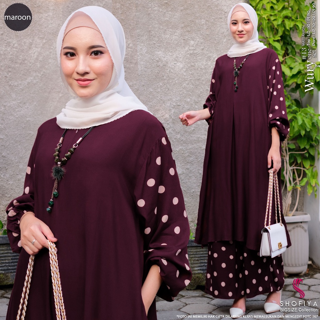 23 AGUSTUS - WURY ONE SET JUMBO ORIGINAL BRAND BY SHOFIYA