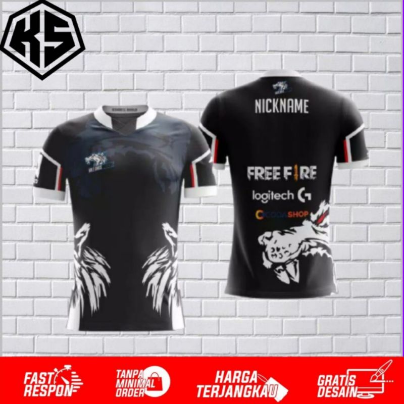 jersey game terbaru baju kaos game rrq evos onic freefire mlbb pubg aov COD