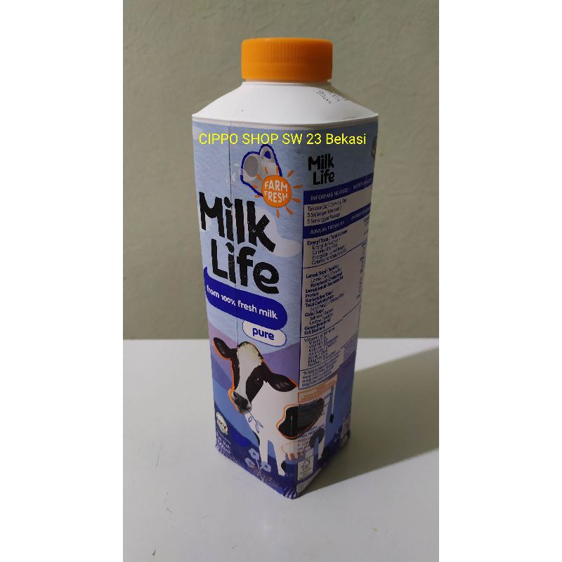 

Fresh Milk PLAIN MILK LIFE 1000 ml, TERMURAH....!!!!