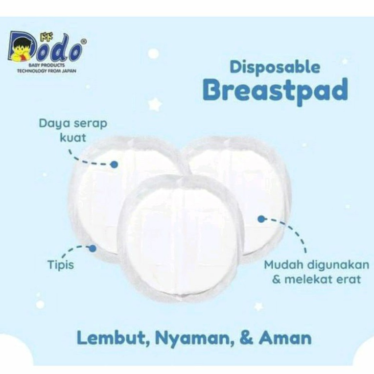 Pigeon Breast Pad isi 50 | 30 ComfyFeel 2x Softer 20x Absorbs | Dodo Breastpad  isi 24 Disposable Dodo isi 10+2 Breast Pads Penyerap Asi