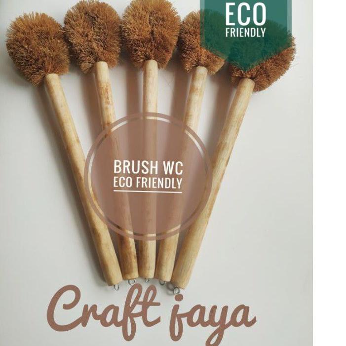 COD Sikat wc gagang panjang - sabut kelapa/Natural toilet brush ECO FRIENDLY BIG SALE/HARGA GROSIR >