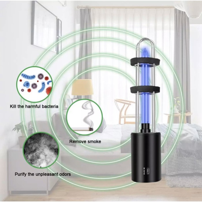 Portable UV Ozone Disinfectant Lamp Lampu Virus Corona Sterilizer