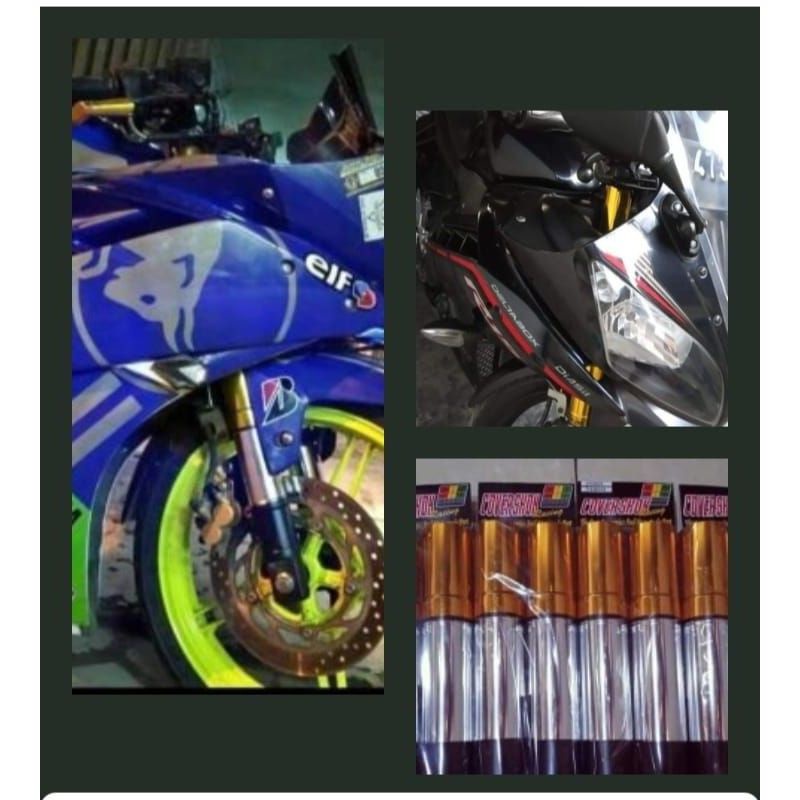 Cover shock Yamaha R15 V2 model atas bawah