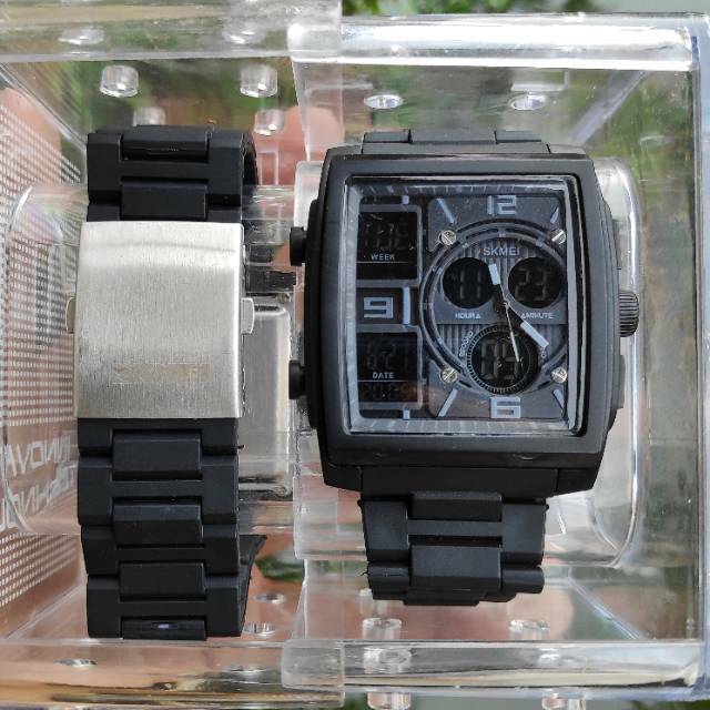 Viral!!! SKMEI Jam Tangan Pria Anti Air Warna Favorit - Fullblack