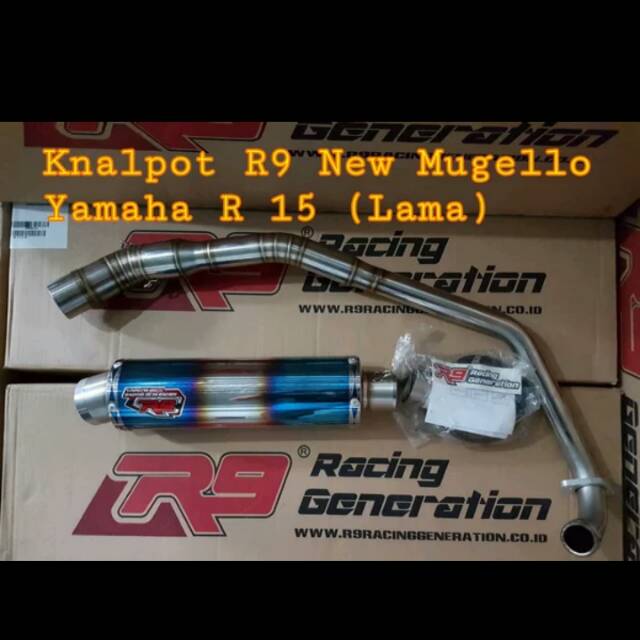 PROMO KNALPOT R9 YAMAHA R15 NEW MUGELO ORIGINAL 1000%   *