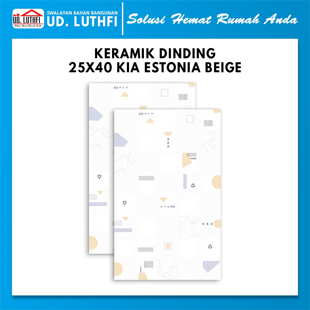 Keramik Dinding 25x40 KIA Estonia Beige A