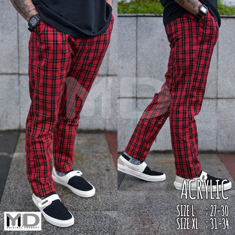 Celana Kotak-kotak pria