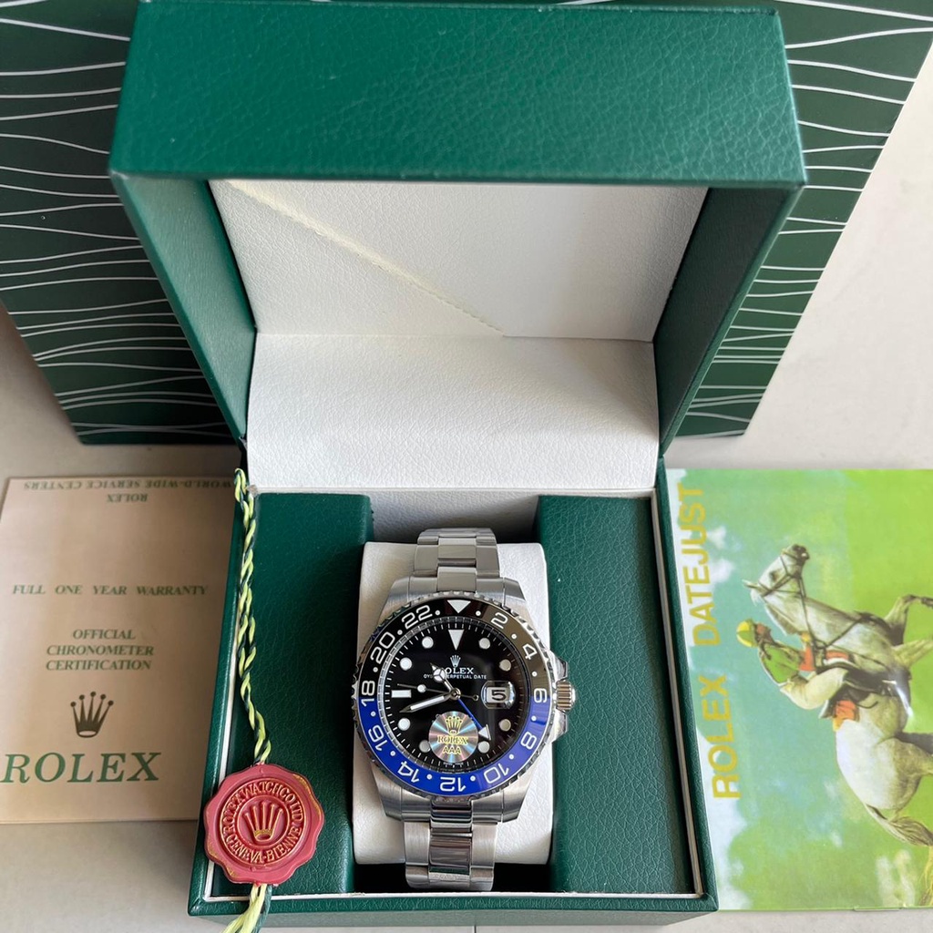 Jam Tangan Rolex GMT MASTER II Automatic With Box Original TERBARU 