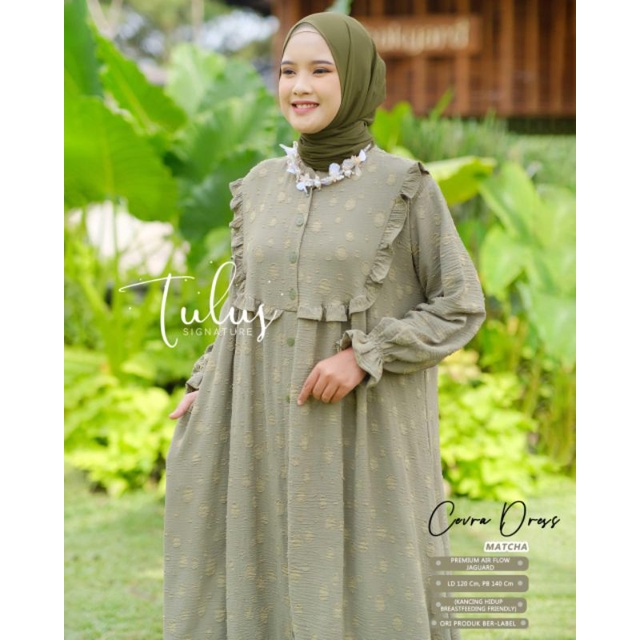 CEVRA DRESS BY TULUS SIGNATURE (DRESS MUSLIMAH MOTIF) Dress wanita modern rekomended