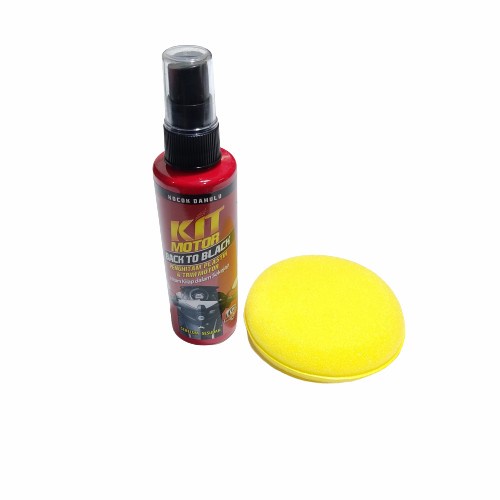 Kit Back To Black Pump 115 ml Restorer Pengkilap Plastik &amp; Trim Motor