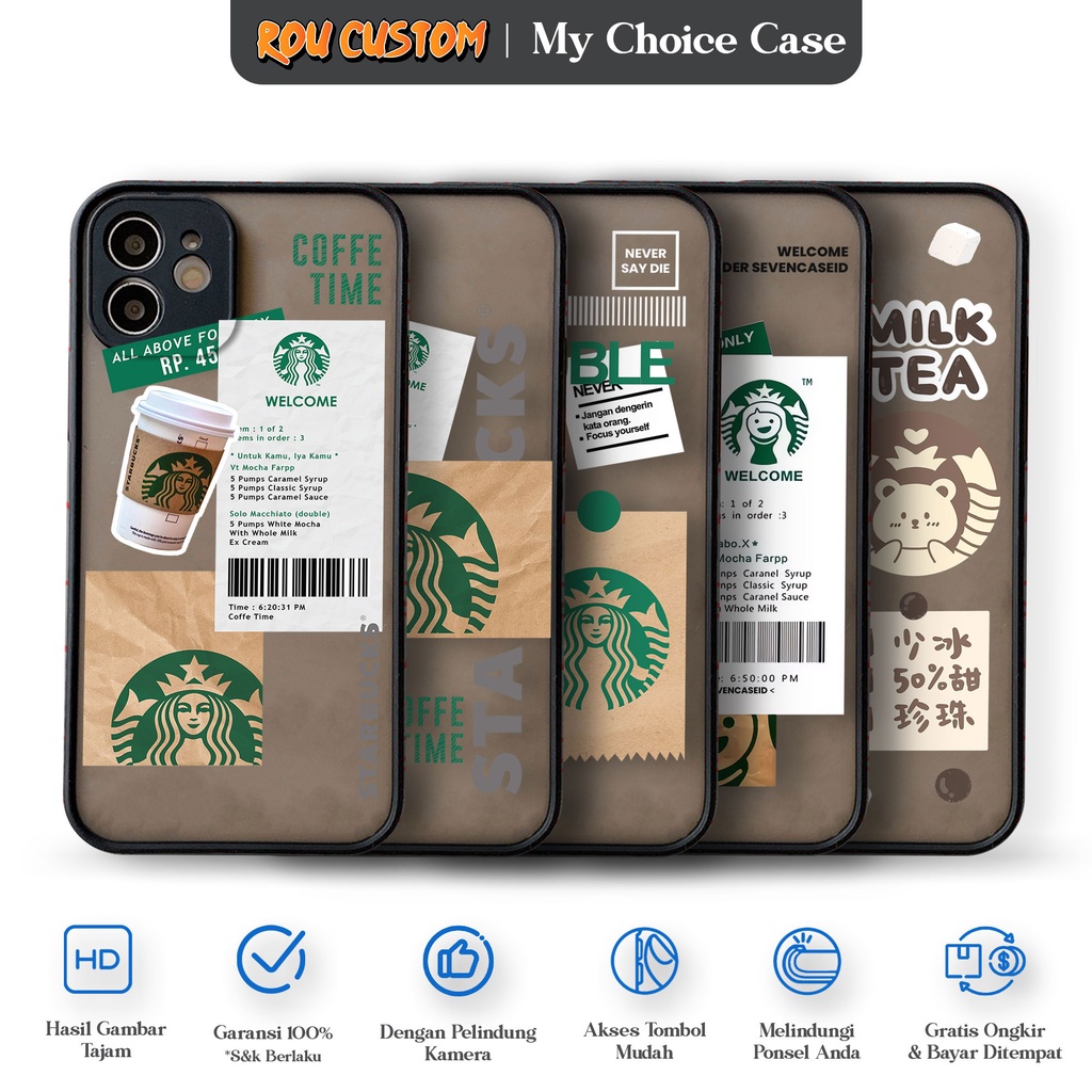 Case Choice Motif STARBUCKS A Samsung A01 Core A10S A02S A20S A21S Soft Case Aero
