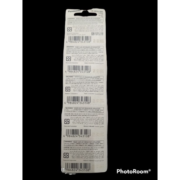 Baterai Panasonic CR2032 Original Isi 1 pc Battre CR 2032 2016 2025