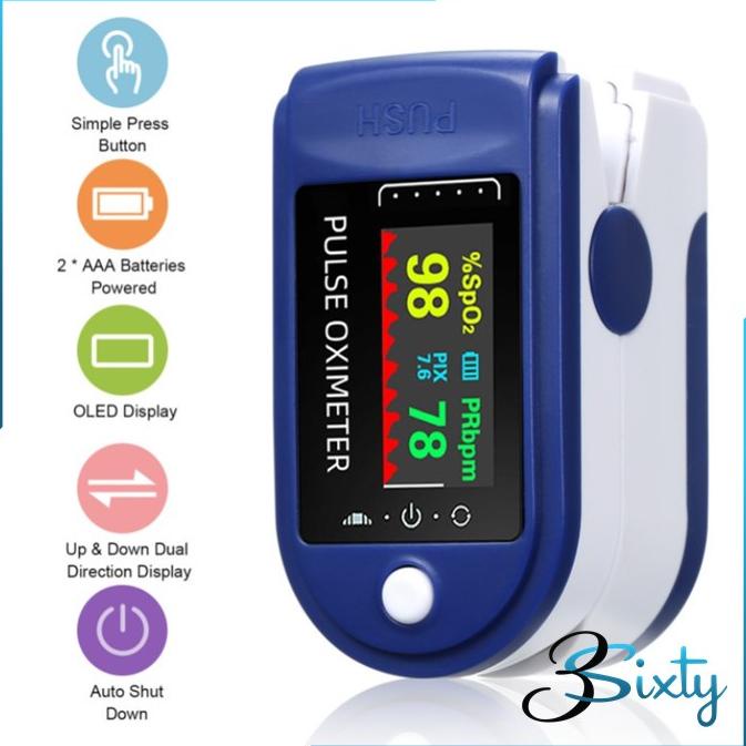 Fingertip Oxymeter Pulse Alat Ukur Oksigen Dalam Darah Original Oximeter General Care Lk 87 88 89 A2