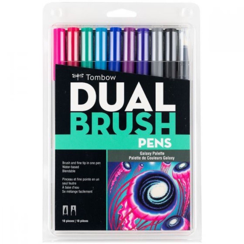 

Tombow ABT Dual Brush Pen, Galaxy Palette Set 10 Color