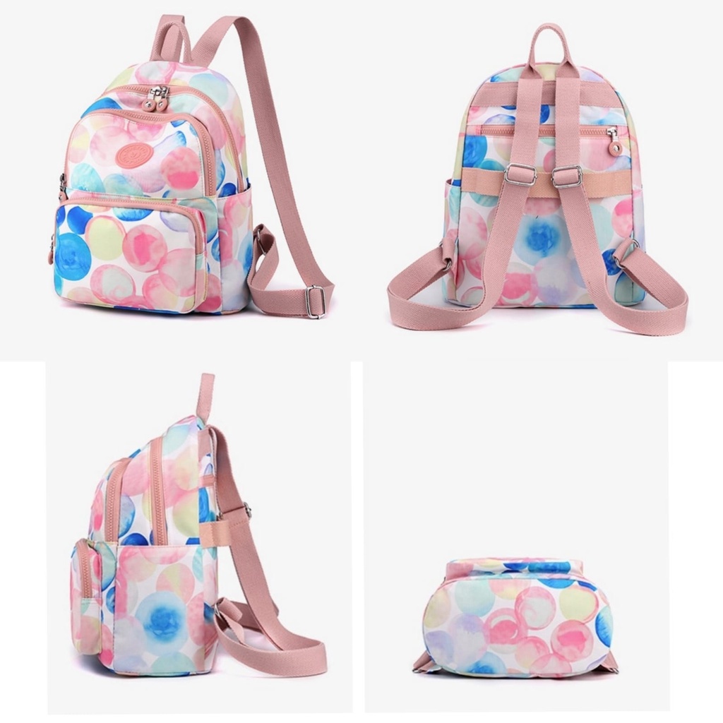 TAS RANSEL WANITA IMPORT KOREA ANTI AIR LUCU SEMIA TA603P3 GENDONG PINK PREMIUM BACKPACK PUNGGUNG SEKOLAH KULIAH KERJA BRANDED BATAM MURAH CEWEK REMAJA KEKINIAN MURAH