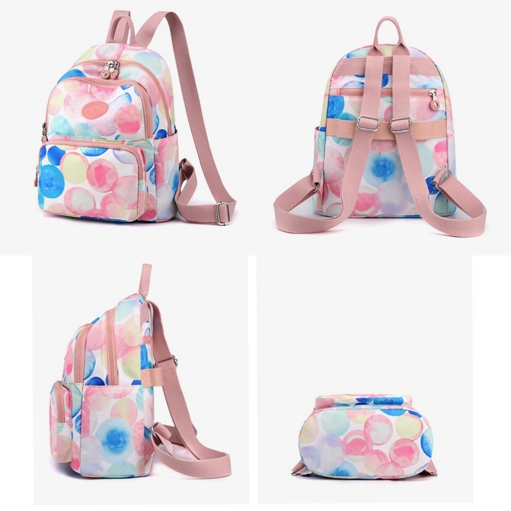 TAS RANSEL WANITA IMPORT KOREA ANTI AIR LUCU SEMIA TA603P3 GENDONG PINK PREMIUM BACKPACK PUNGGUNG SEKOLAH KULIAH KERJA BRANDED BATAM MURAH CEWEK REMAJA KEKINIAN MURAH