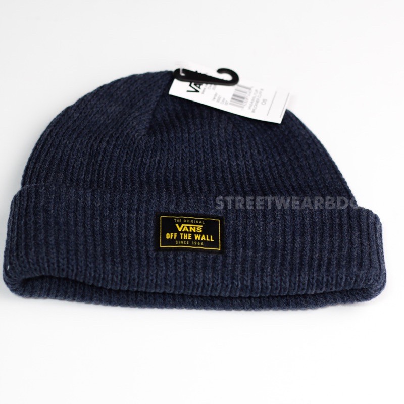 Kupluk Short Beanie Vans Bruckner Cuff Original Pria Wanita Unisex