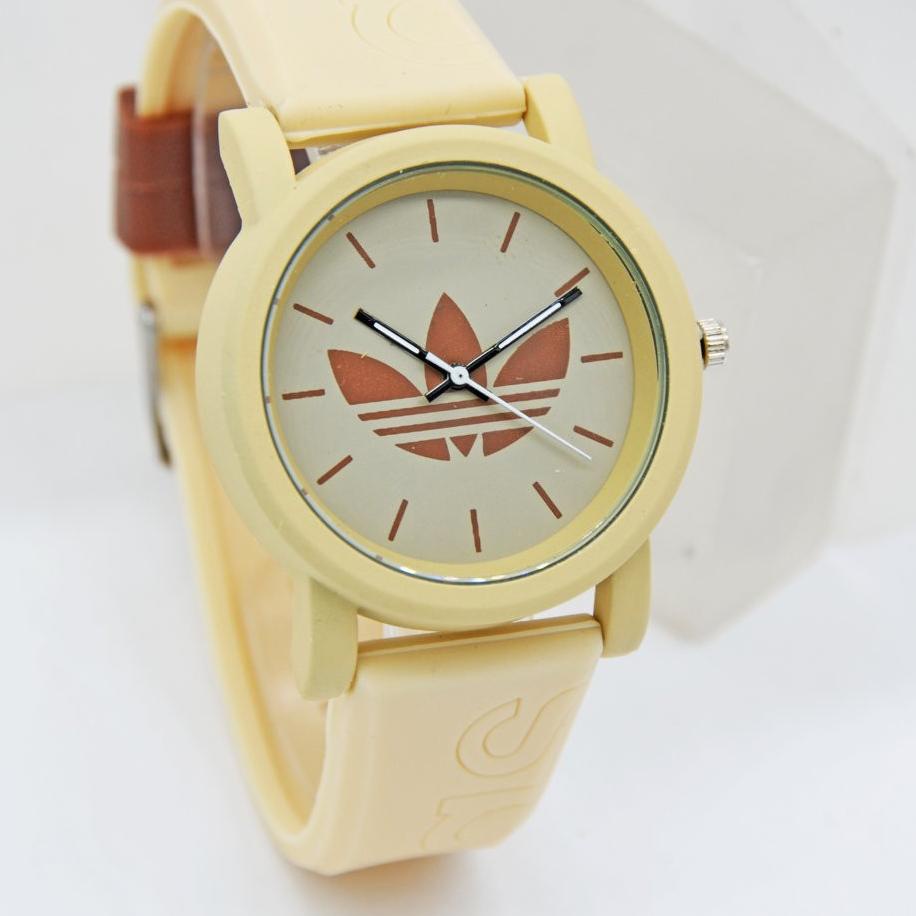 JAM TANGAN SPORT WANITA/PRIA ADIDAS RUBBER/KARET
