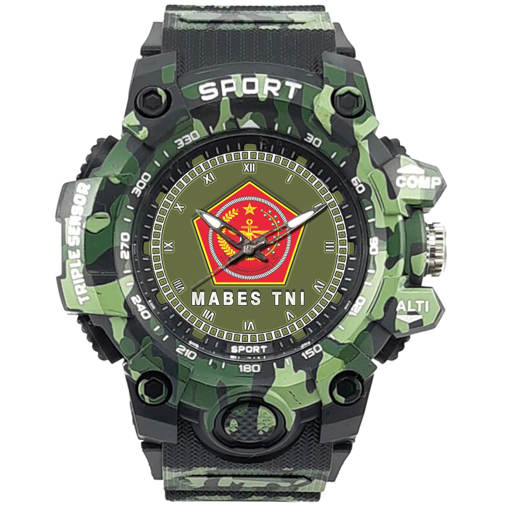 (SPECIAL EDITION) JAM TANGAN LOGO MABES TNI WATER RESISTANT NO.6