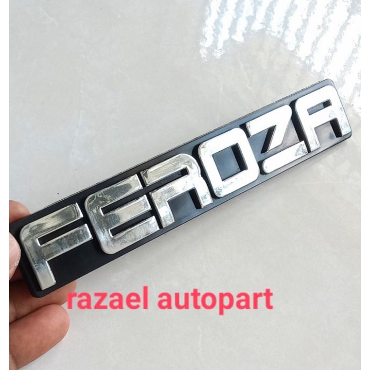 Emblem Daihatsu Feroza, tulisan Feroza