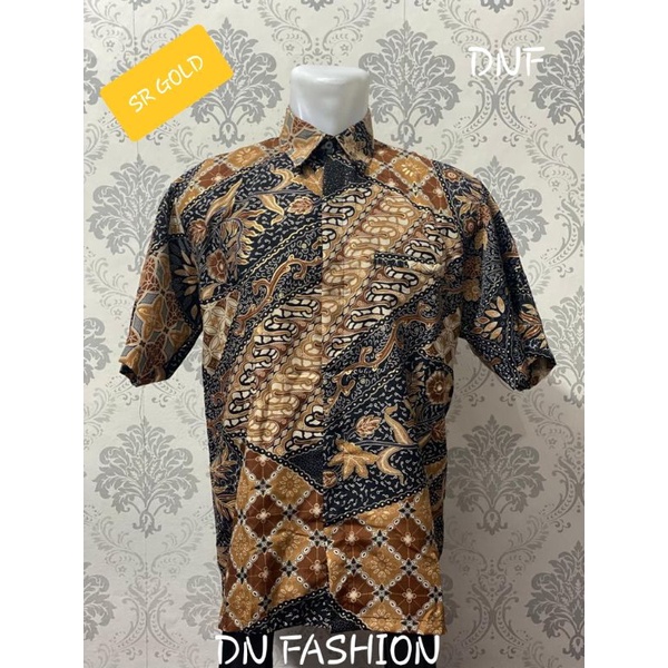 COD//KEMEJA BATIK//KEMEJA BATIK LENGAN PENDEK//KEMEJA BATIK COUPLE GOLD//TERLARIS