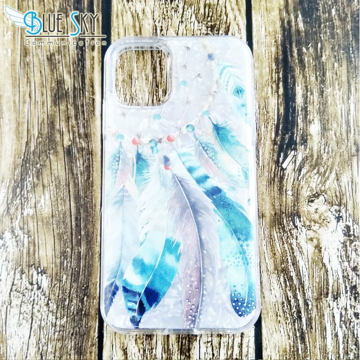 CASING PREMIUM SOFTCASE HARDCASE ANTICRACK BENING MOTIF BLUE IPHONE 11