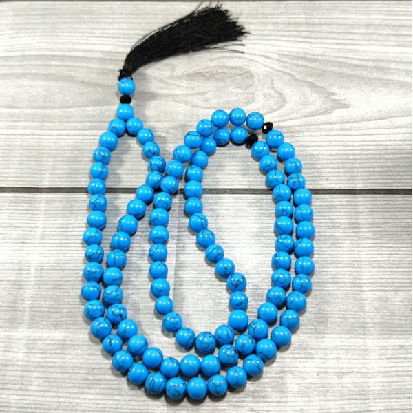 Tasbih Natural Batu Alam Pirus Biru Turquoise Original