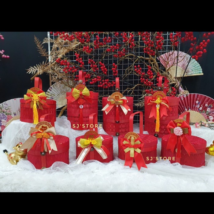 

Aksesoris hampers imlek pita import