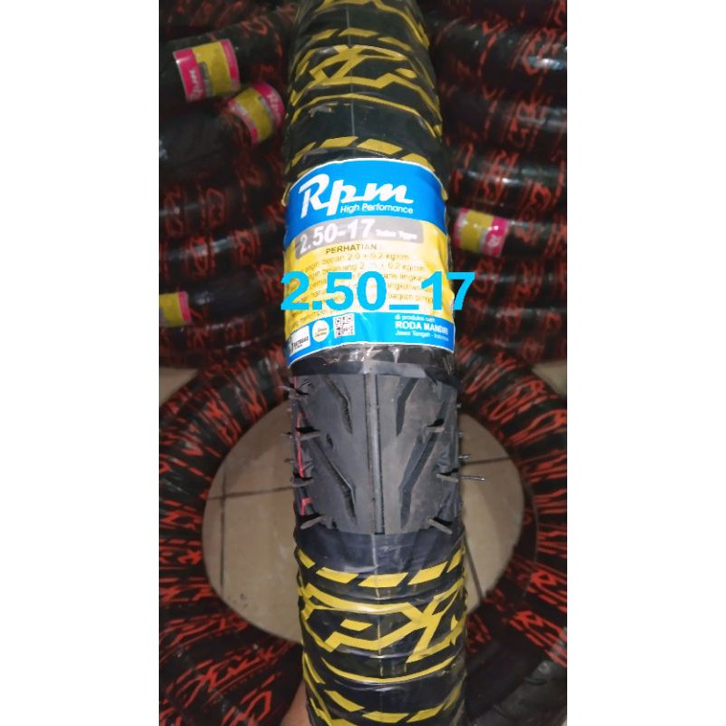 BAN NON TUBLES RPM OBRAL 2.50 RING 17