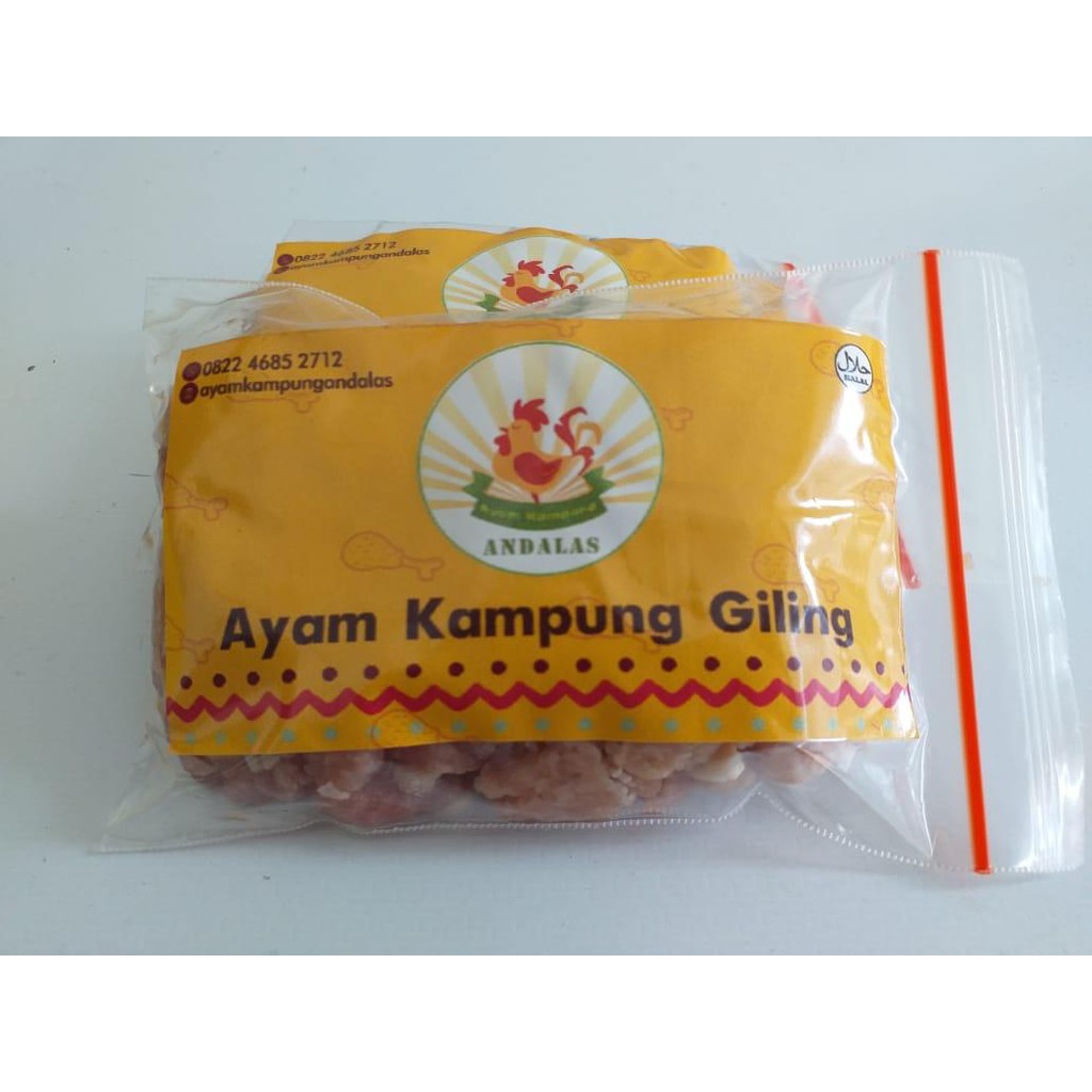 

Daging Ayam Kampung Giling 100 gram (via grab/gojek)