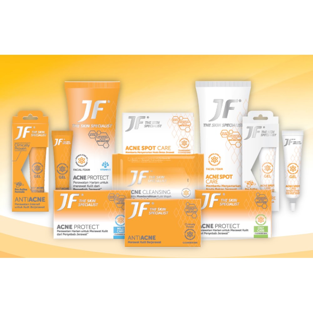 JF Sulfur Anti ACne Gel - Acne Spot Care Gel - Facial Foam - JF Bar Soap ORIGINAL