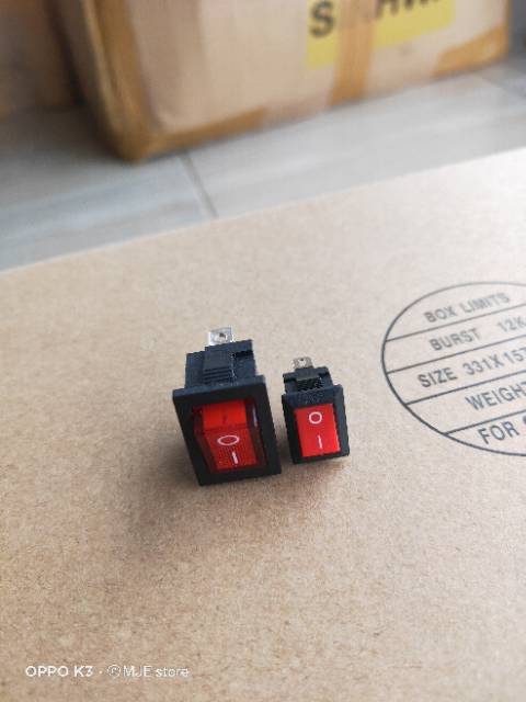 POWER SWITCH MINI SAKLAR MINI READY HITAM