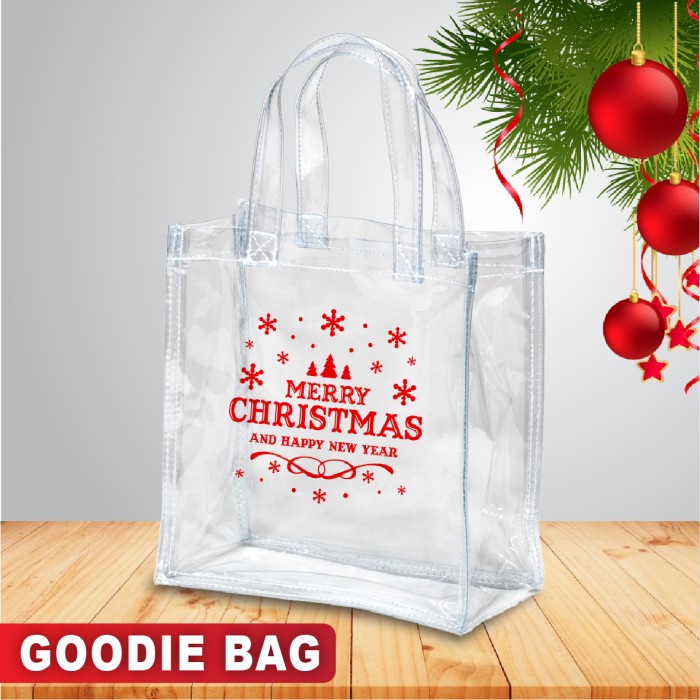 Paper Bag Mika - Goodie Bag Transparant - Tas Bening -251031- Natal A - (2 pcs)