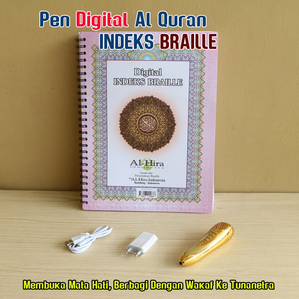 Pen Digital Al Quran Indeks Braille Tunanetra TERBARU Bonus Audio Dzikir