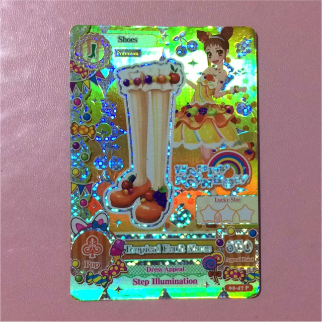 Kartu Aikatsu Tropical Fruit Shoes Premium Card Original
