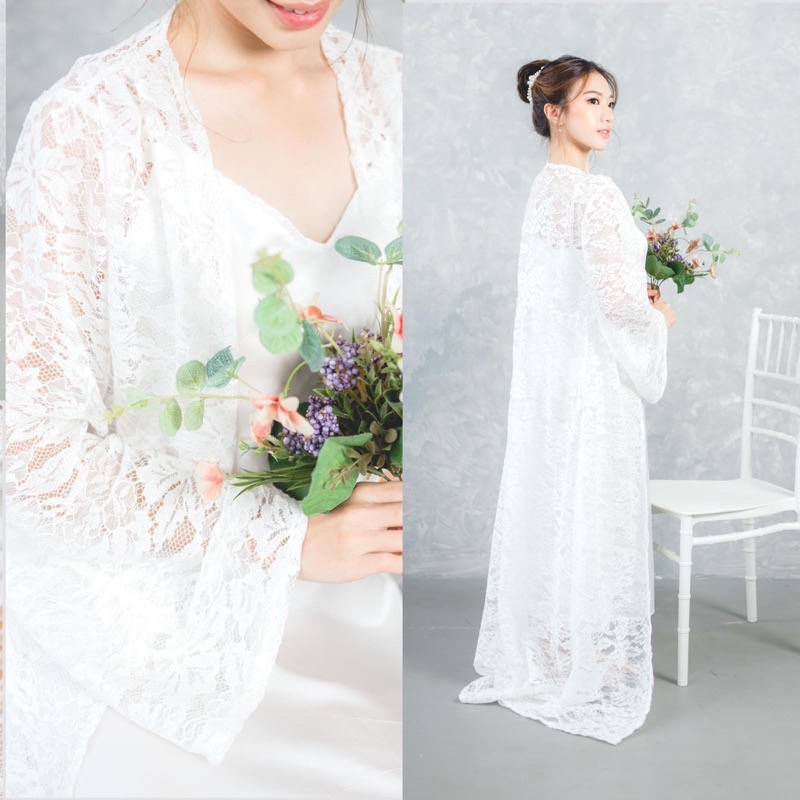 𝙏𝙪𝙩𝙪𝙡𝙡𝙚 Careen Robe Wedding Robe Pengantin Robe Robe Bride Kimono Bride Bride Kimono Wedding