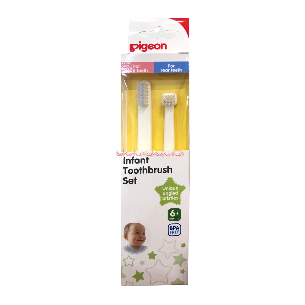 Pigeon Infant Toothbrush Set Sikat Gigi Bayi Batita Balita Pigen