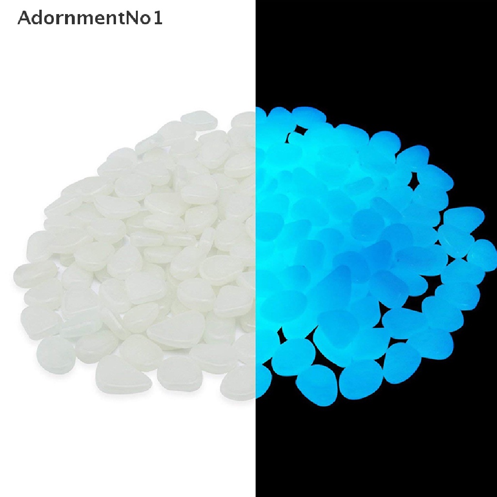 (AdornmentNo1) 20pcs Batu Kerikil Luminous Glow In The Dark Untuk Dekorasi Akuarium Ikan