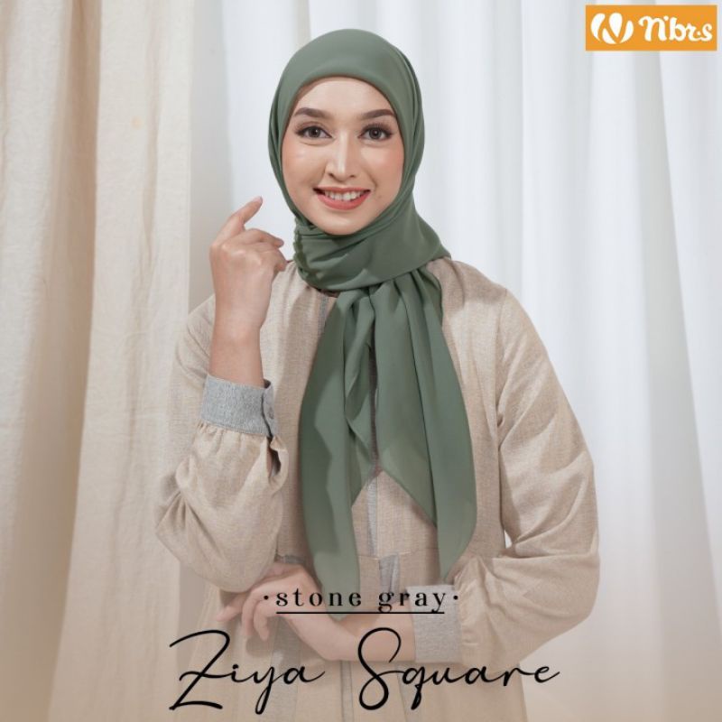Hijab Segi Empat Polos Nibras Ziya Square