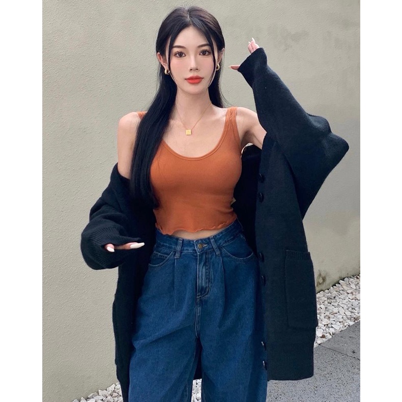 [ LINGERIE MASTER ] - (B-48) Tank Top Wanita Korean Style Fashion Tanktop Woman Basic-B-48 Bata